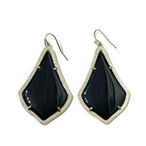 Kendra Scott Alex Black Drop Earrings
